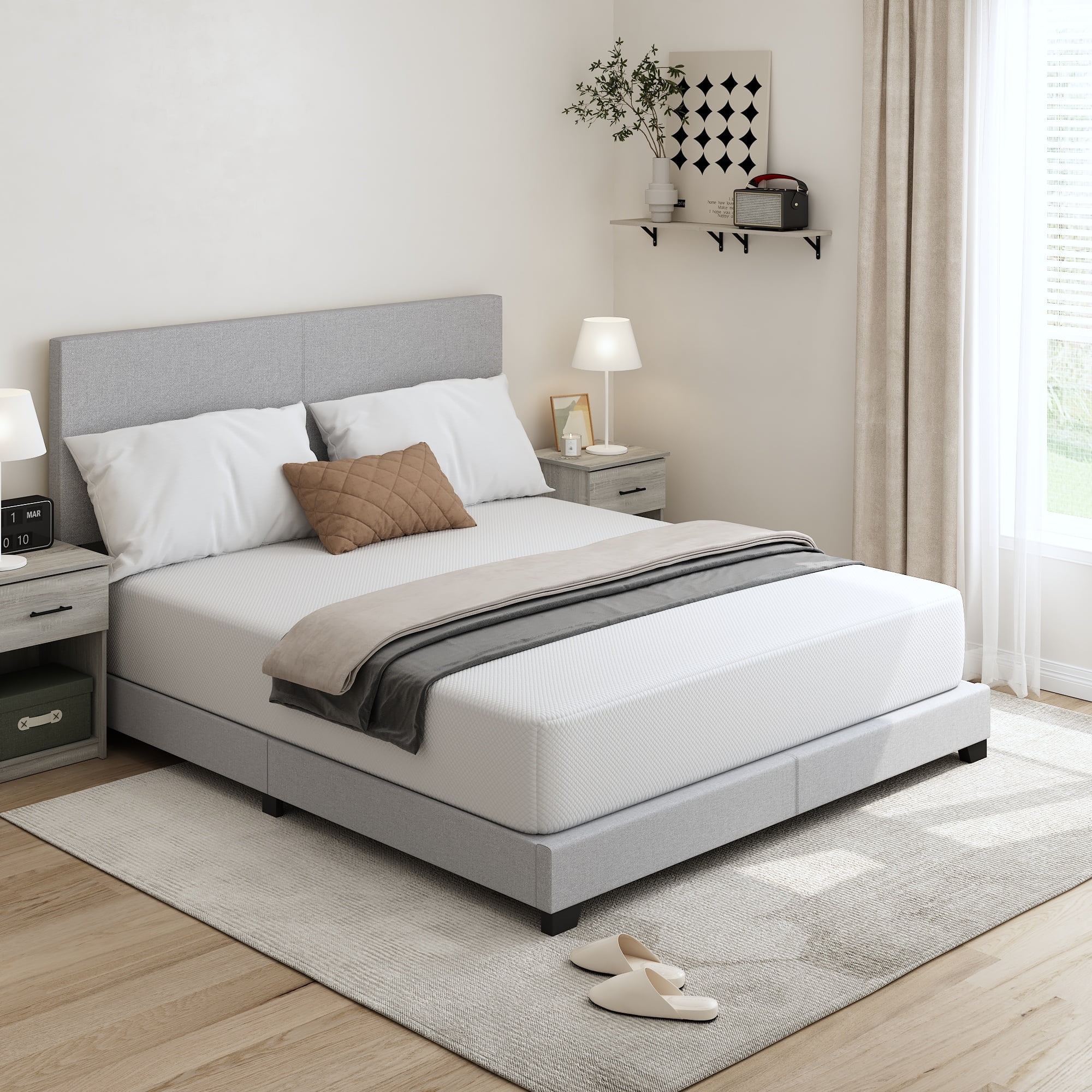 Free Shipping! Furinno Tidur 12 Inch Cooling Gel Memory Foam Mattress ...