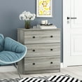 thumbnail image 1 of Furinno Tidur Simple Design 3-Drawer Dresser, French Oak Grey, 1 of 6