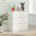 thumbnail image 1 of Furinno Tidur Simple Design 3-Drawer Dresser, Solid White, 1 of 5