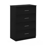 Furinno Tidur Simple Design 4-Drawer Dresser with Handle, Americano