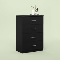Furinno Tidur Simple Design 4-Drawer Dresser with Handle, Americano