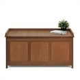 thumbnail image 1 of Furinno Tioman Durable and Water Resistant 41.9 Gallon Wood Deck Box, Brown, 1 of 5
