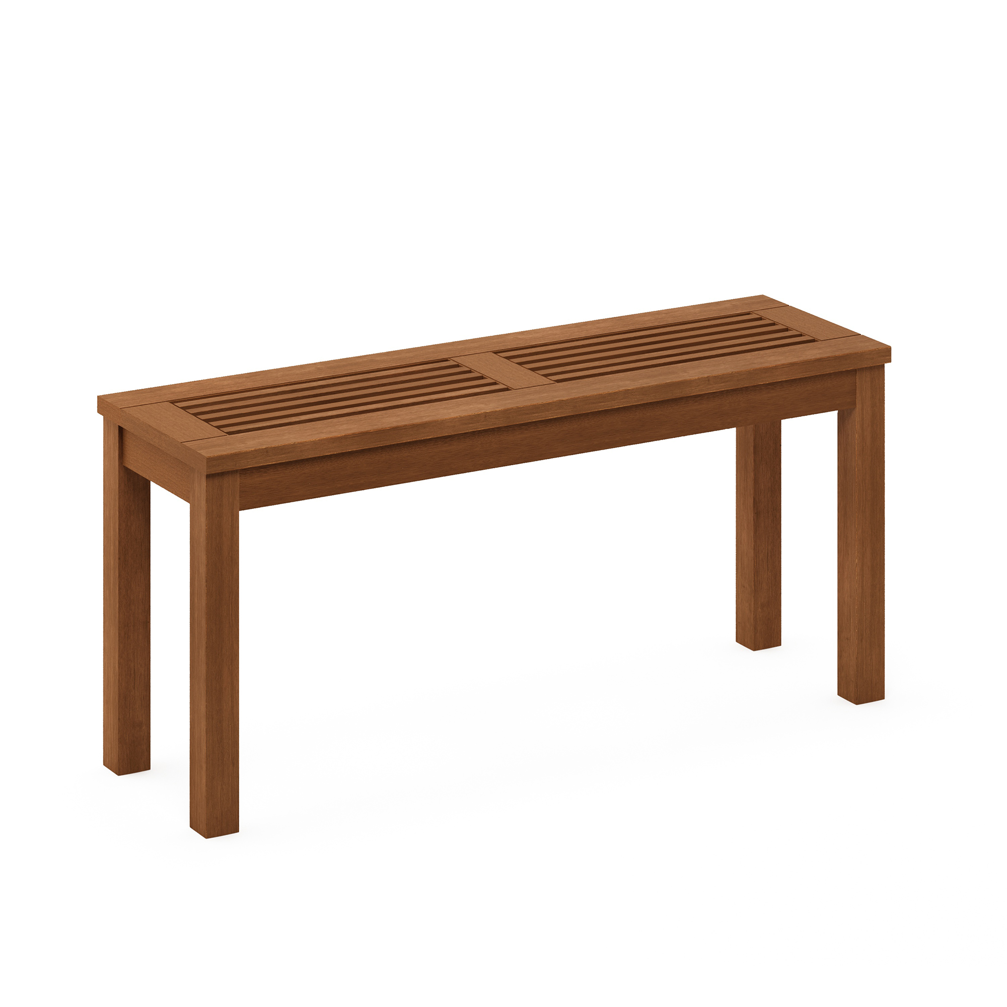 Outsunny Outdoor Durable Wood Bench - Brown - Walmart.com