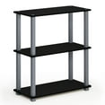 thumbnail image 1 of Furinno Turn-N-Tube 23.6 W x 11.4 D x 29.5 H 3-Shelf Decorative Shelves, Black and Gray, 1 of 5