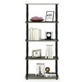 thumbnail image 1 of Furinno Turn-N-Tube 23.6 W x 11.6 D x 57.4 H 5-Shelf Decorative Shelves, Gray and Black, 1 of 5