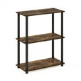 thumbnail image 1 of Furinno Turn-N-Tube 3-Tier Compact Multipurpose Shelf Display Rack, Amber Pine/Black, 1 of 6