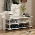 thumbnail image 1 of Furinno Turn-N-Tube 3-Tier Compact Open Storage Shoe Rack for Closet Entryway, Stainless Steel Tubes, 1 of 6