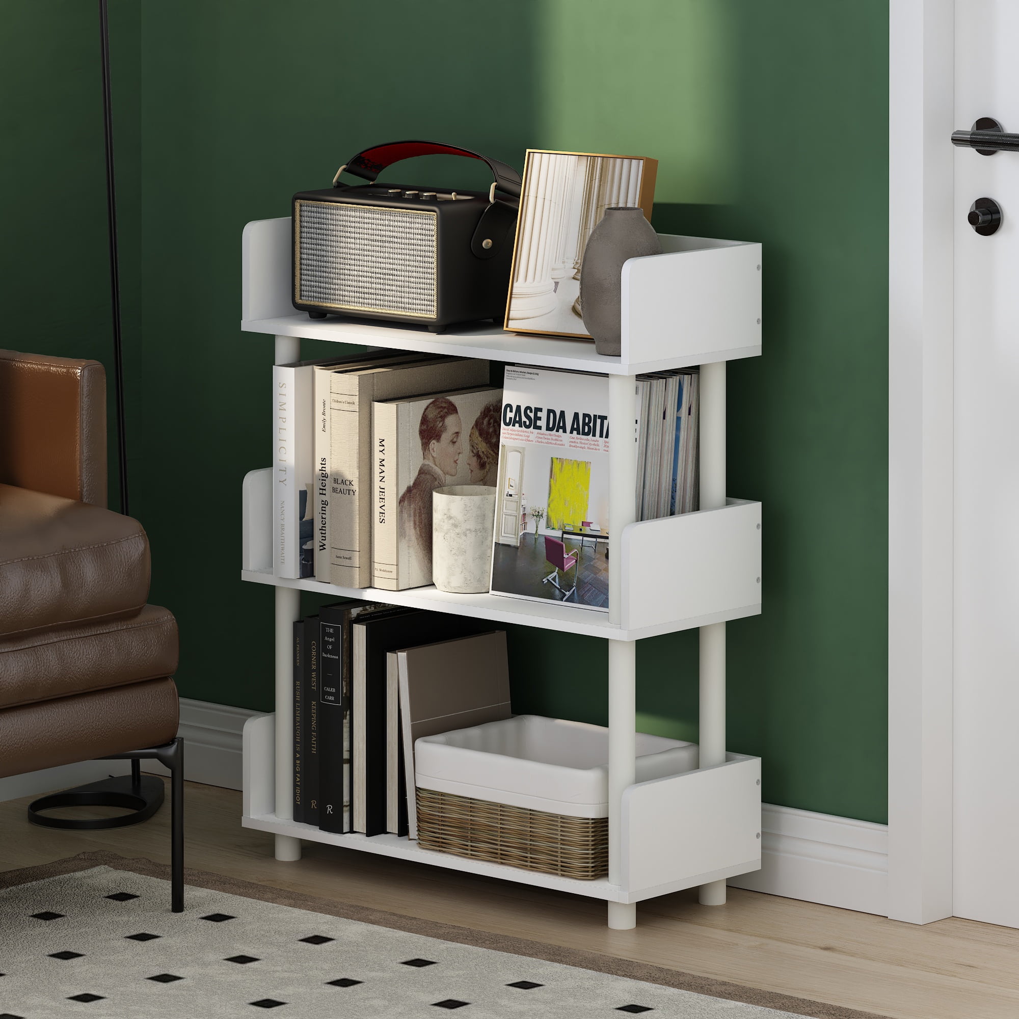 ヴェネラック　プロモ Free Shipping! Furinno Turn-N-Tube 3-Tier Freestanding