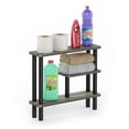 thumbnail image 1 of Furinno Turn-N-Tube 3-Tier Narrow Bathroom Storage Shelf, Toolless Assembly Grey Storage Rack, Space Saving Shelf, for Bathroom, Living Room, Entryway, Grey Oak, 1 of 4