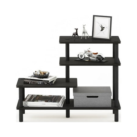 Furinno Turn-N-Tube Adult Hallway, Kitchen Adjustable 3 Particle board 25.2"H x 31.5"W x 11.61"D Storage Shelf Unit with Assembly manual and hardware pack, 50 lb, 10 lb, Brown, 1 Count, 1 Pack