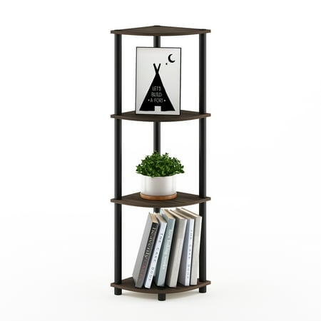 Furinno Turn-N-Tube 4-Tier Corner Display Rack Multipurpose Shelving Unit, Columbia Walnut/Black price history and forecast - Furinno 12078CWN/BK