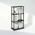 thumbnail image 1 of Furinno Turn-N-Tube 4-Tier Multipurpose Shelf Display Rack, Shelving Unit, Bookcase, Americano/Black, 1 of 6