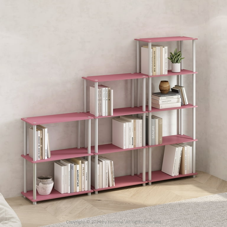 Furinno Turn-N-Tube 4-Tier Multipurpose Shelf Display Rack