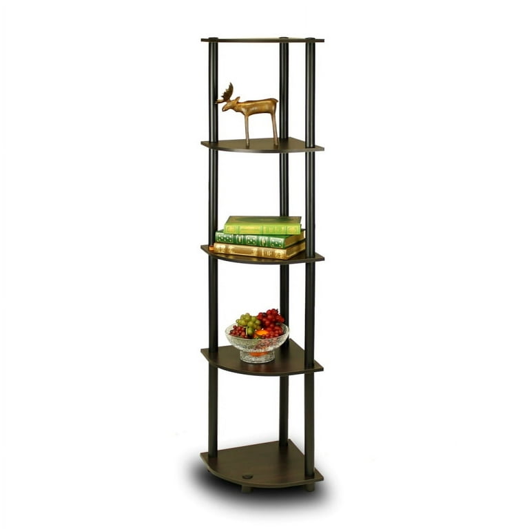 Furinno Turn-N-Tube 5 Tier Corner Display Rack, Multipurpose