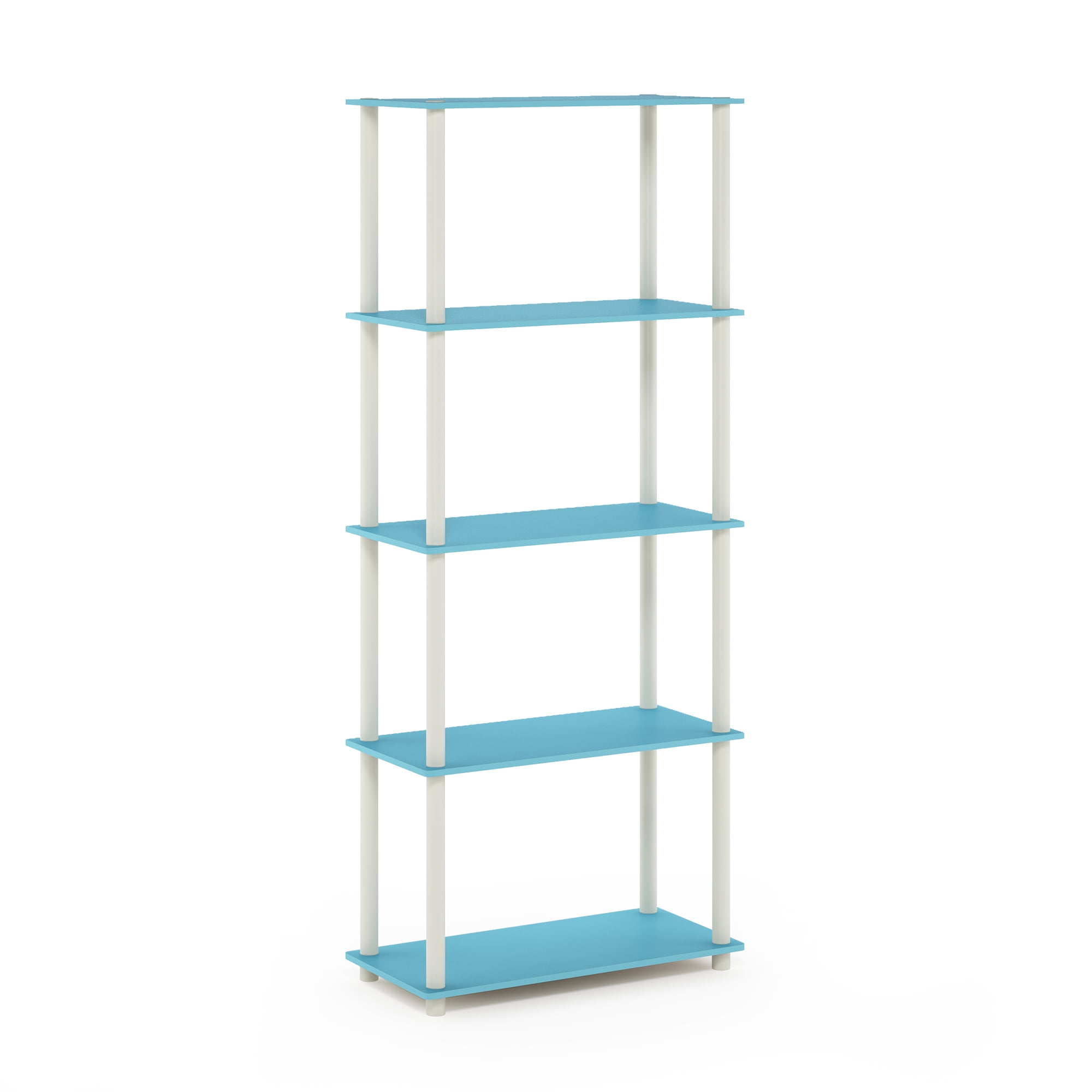 Furinno TurnNTube 5Tier Multipurpose Shelf Display Rack,Light Blue