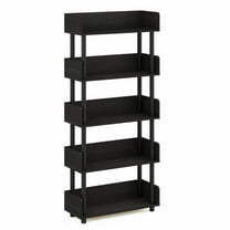 Furinno 22222EX Turn-N-Tube 5-Tier Toolless Freestanding Multipurposes Display Rack, Espresso