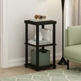 thumbnail image 1 of Furinno Turn-N-Tube Classic 3-Tier End Table, Side Table, Espresso/Black, 1 of 6