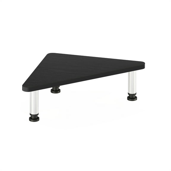 Furinno Turn-N-Tube Corner Monitor Riser Stand, Americano, Stainless Steel Tubes
