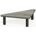 thumbnail image 1 of Furinno Turn-N-Tube Corner Monitor Riser Stand, French Oak Grey/Black, 1 of 10