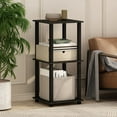 thumbnail image 1 of Furinno Turn-N-Tube Easy Assembly Stackable Bookcase, Bookshelf, Espresso/Black, 1 of 7