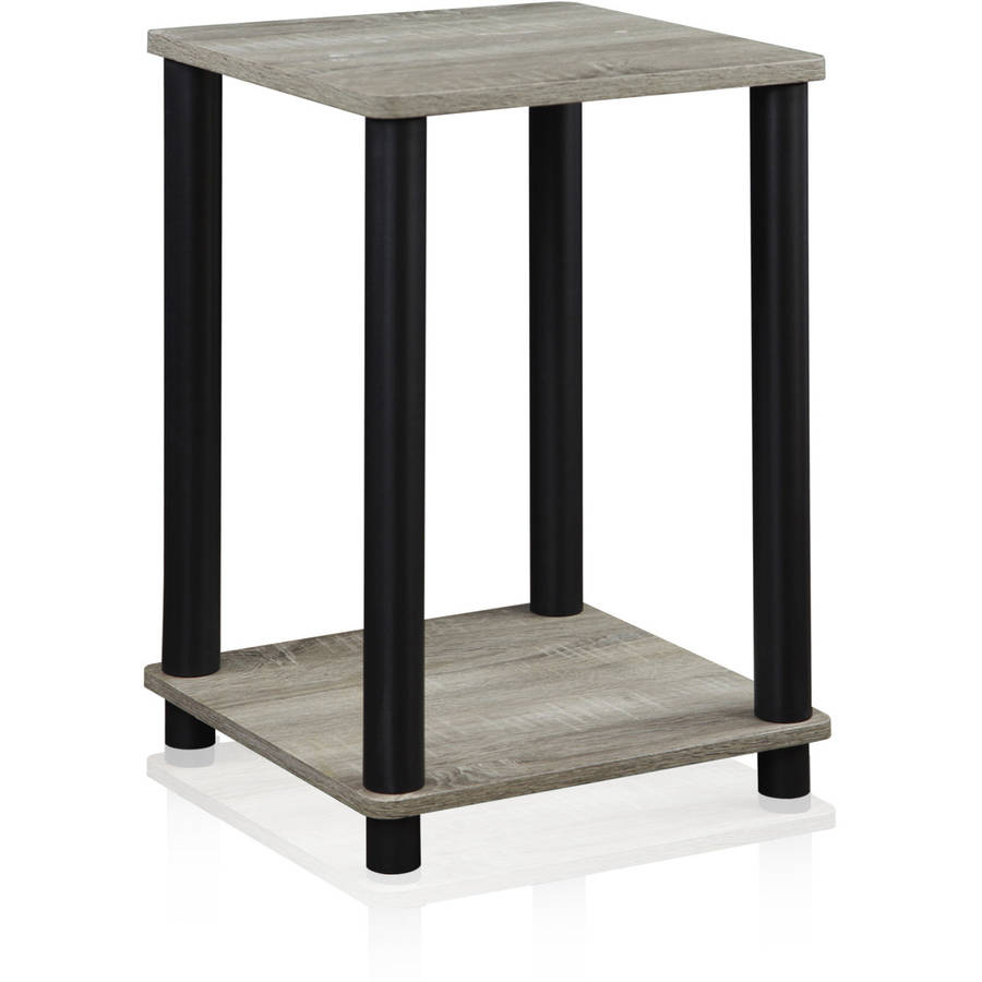 Furinno Simplistic End Table, Set of Two, Americano/Black