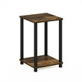 thumbnail image 1 of Furinno Turn-N-Tube Haydn End Table, Amber Pine/Black, 1 of 6