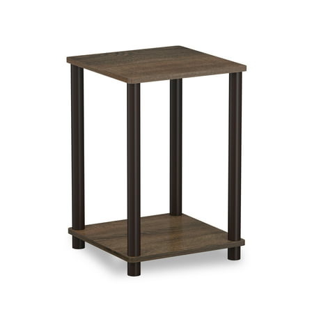 Furinno Turn-N-Tube Haydn End Table, Walnut/Brown