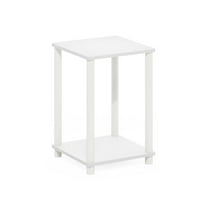 Turn-N-Tube Haydn End Table, White/White