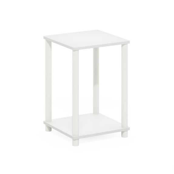 Turn-N-Tube Haydn End Table, White/White
