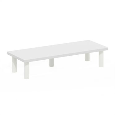 Furinno Turn-N-Tube Monitor Riser Stand, White/White