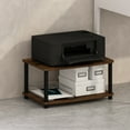 thumbnail image 1 of Furinno Turn-N-Tube Multipurpose Printer Stand Display & Storage Shelf, Amber Pine/Black, 1 of 5