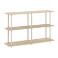 thumbnail image 1 of Furinno Turn-N-Tube No Tools 3-Tier Modern Rectangle Side Display Rack, Bauhaus Oak/Beige, 1 of 7