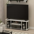 thumbnail image 1 of Furinno Turn-N-Tube No Tools 3D 3-Tier Entertainment TV Stands in White/White, 1 of 6