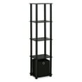 thumbnail image 1 of Furinno TURN-N-TUBE No Tools Wood 5-Tier Display Decorative Shelf in Black, 1 of 5
