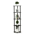 thumbnail image 1 of Furinno Turn-N-Tube Wood 5 Tier Corner Display Rack in Dark Walnut, 1 of 8