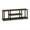 thumbnail image 1 of Furinno Turn-N-Tube Wood Entertainment TV Stand for TV up to 50" in Walnut/Black, 1 of 5