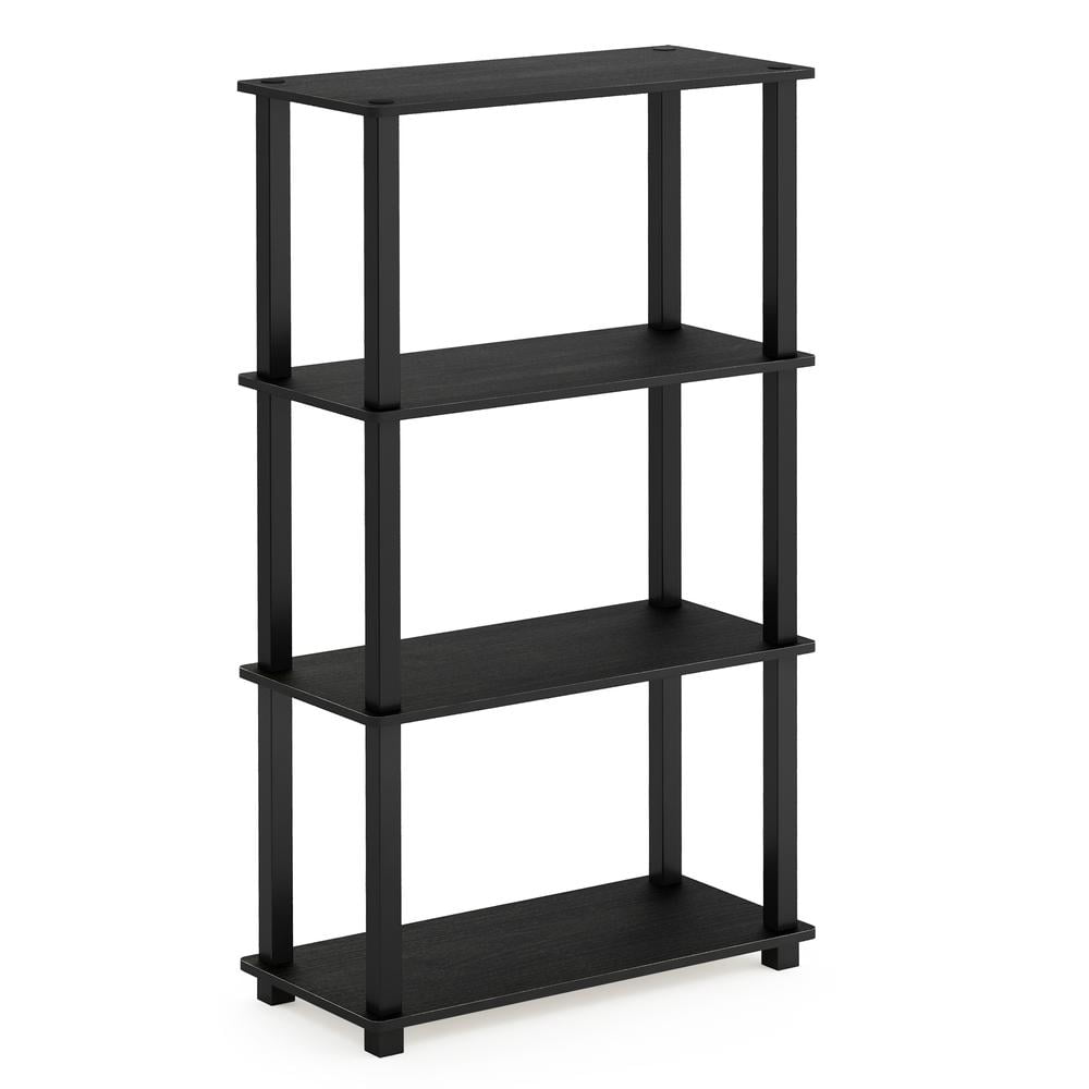 Americano Black 4-Tier Multipurpose Wooden Shelf Display