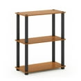 thumbnail image 1 of Furinno Turn-S-Tube 3-Tier Square Tube Display Shelf, Light Cherry and Black, 1 of 5