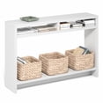 thumbnail image 1 of Furinno VIOLA 3-Tier Narrow Console Table with Extra Thick Frame White, 1 of 6