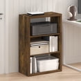 thumbnail image 1 of Furinno VIOLA 3-Tier Open Shelf Bookcase in Bookshelf in Amber Pine, 1 of 6