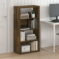 thumbnail image 1 of Furinno Viola 4-Tier Open Shelf Bookcase, Bookshelf, Amber Pine, 1 of 5