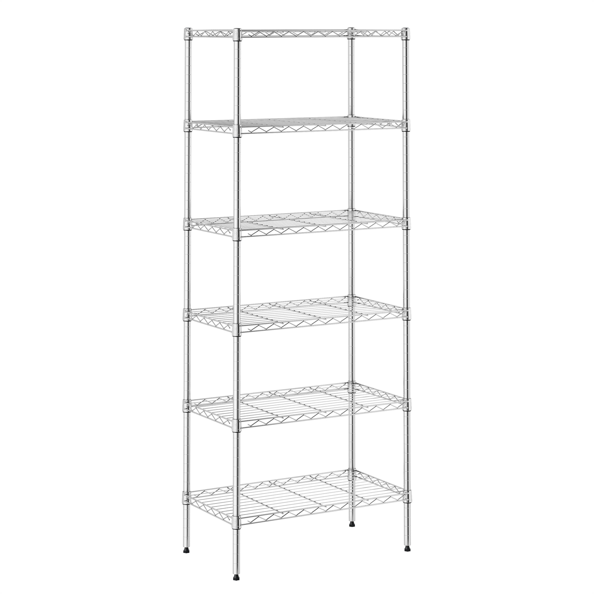 Furinno Wayar 6Tier Stackable Metal Storage Shelf Rack, 23 x 13 x 59