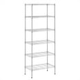 thumbnail image 1 of Furinno Wayar 6-Tier Stackable Metal Storage Shelf Rack, 23 x 13 x 59, Stainless Steel, 1 of 6