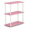thumbnail image 1 of Furinno Wire 3-Tier Industrial Style Metal Frame End Table, Side Table, Walnut Cove, 1 of 5