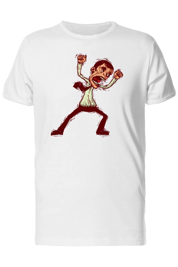 Furious Man Waving His Arms Tee Men's -Image by Shutterstock