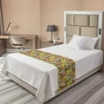 thumbnail image 1 of Furits Bed Runner, Tropical Exotic Plants Doodle Style in Vibrant Tones Aloha Island Hawaiian Healthy, Decorative Accent Bedding Scarf for Hotels Homes and Guestrooms, Twin, Multicolor, by Ambesonne, 1 of 2