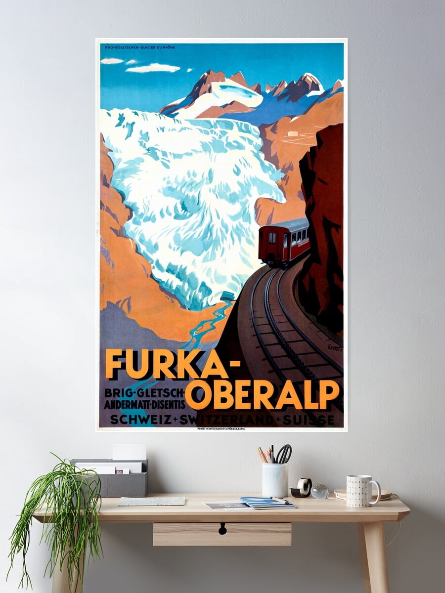 1930s Washington DC Railroad Travel Poster – Vintage Style Reproduction, 16x24, Matte Paper, USA Made
