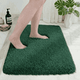 thumbnail image 1 of Wozola Dark Green Bathroom Rugs Mat, Soft Absorbent Microfiber Bath Rugs, Non Slip, Machine Washable Bath Mats for Bathroom Floor, Tub and Shower, Home Decor Accessories, 24" × 59", 1 of 7