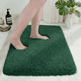 thumbnail image 1 of Wozola Dark Green Bathroom Rugs Mat, Soft Absorbent Microfiber Bath Rugs, Non Slip, Machine Washable Bath Mats for Bathroom Floor, Tub and Shower, Home Decor Accessories, 24" × 59", 1 of 7