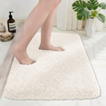 thumbnail image 1 of Wozola Off-White Bathroom Rugs Mat, Soft Absorbent Microfiber Bath Rugs, Non Slip, Machine Washable Bath Mats for Bathroom Floor, Tub and Shower, Home Decor Accessories, 16" × 24", 1 of 7